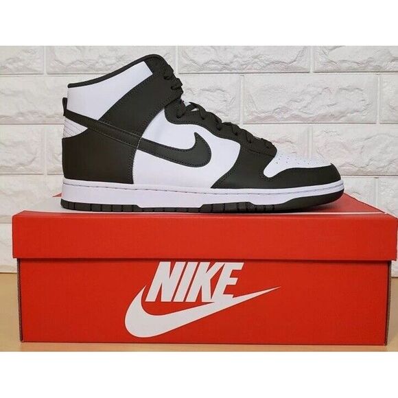 Nike Dunk High Retro Mens Size 11.5 White Brown DV0829‎ 100 NEW - Picture 1 of 9